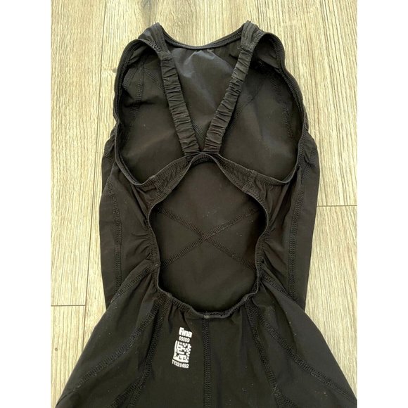 TYR Womens Tracer Light Aerofit Short John Tech Suit - Black - Size 24L - Picture 7 of 8